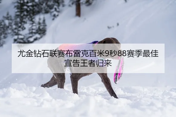 尤金钻石联赛布雷克百米9秒88赛季最佳宣告王者归来